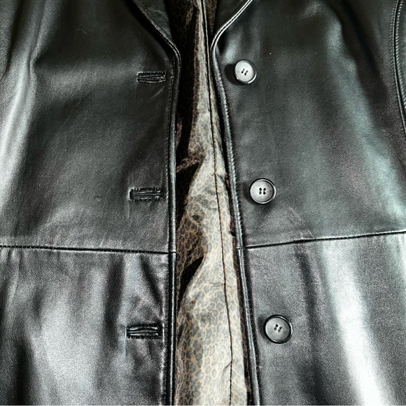 Jacqueline Ferrar Black Leather Jacket - Picture 4 of 12